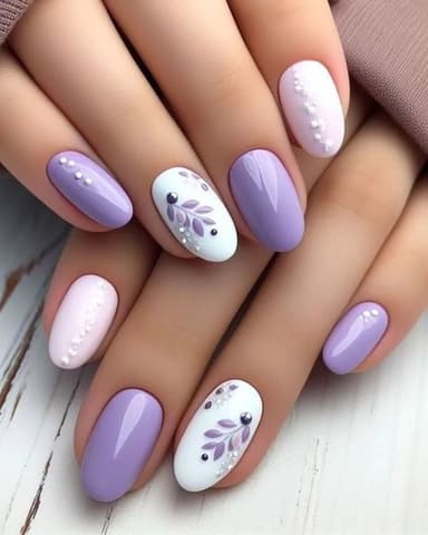 Purple Nail Art
